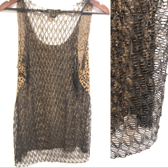 Caribbean Queen: Leopard Print Tank: Sz; L - Picture 2 of 4